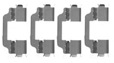 HELLA PAGID 8dz355203641 -  Комплектующие, колодки дискового тормоза